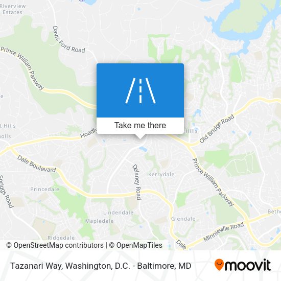 Tazanari Way map