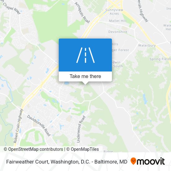 Fairweather Court map
