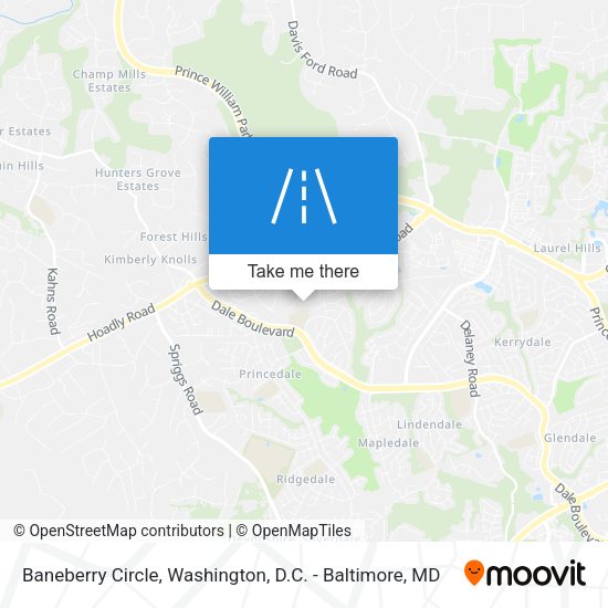 Baneberry Circle map
