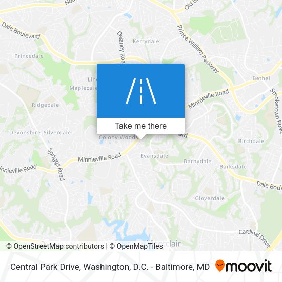 Mapa de Central Park Drive