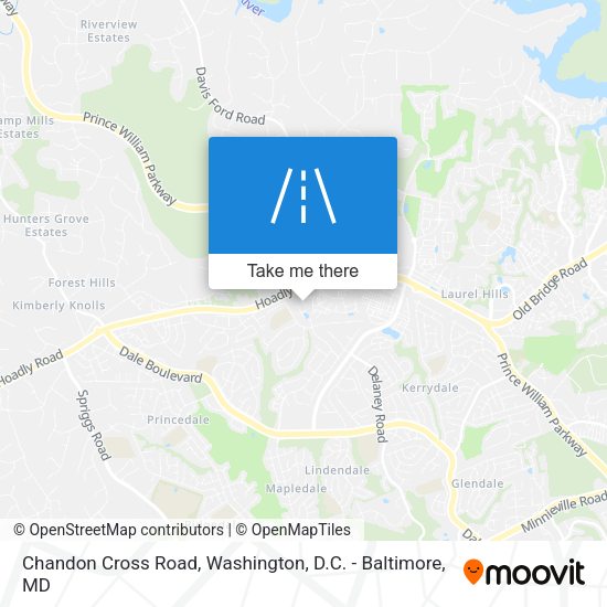Mapa de Chandon Cross Road