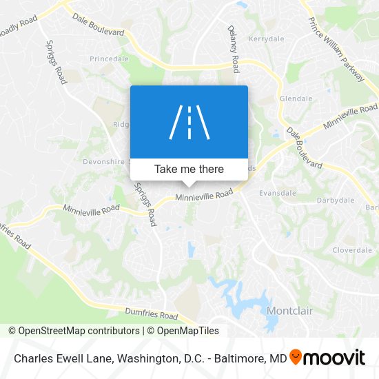 Mapa de Charles Ewell Lane