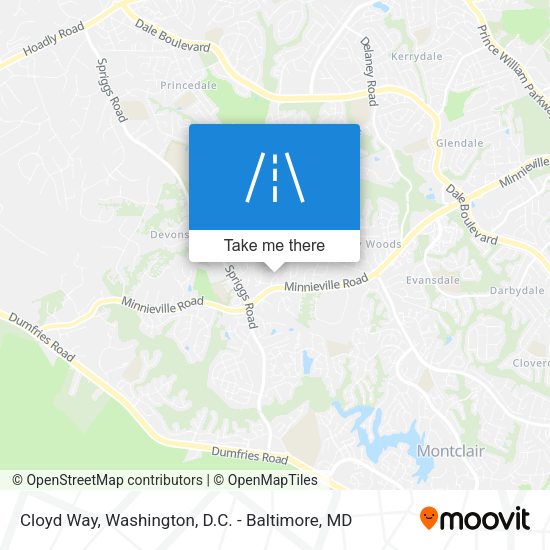 Cloyd Way map