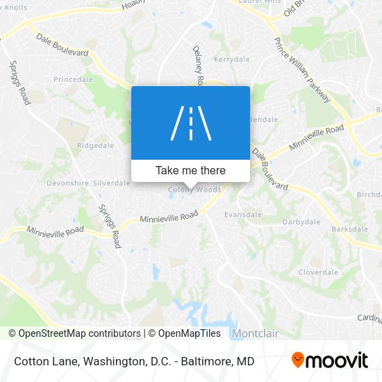Cotton Lane map