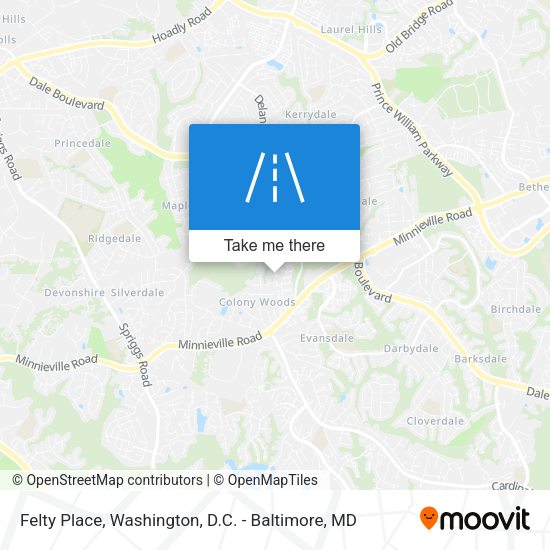Felty Place map