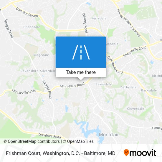 Mapa de Frishman Court