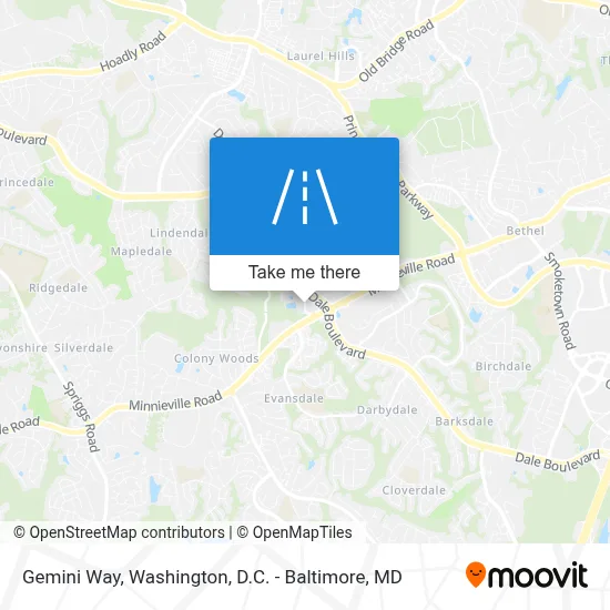 Gemini Way map