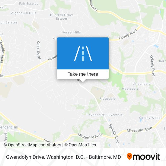 Mapa de Gwendolyn Drive