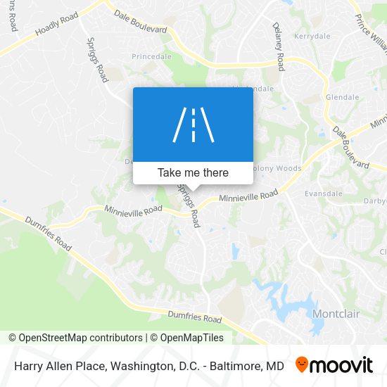 Harry Allen Place map