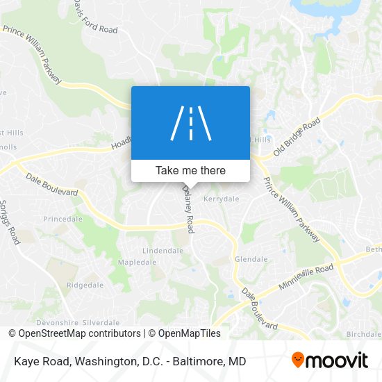 Kaye Road map