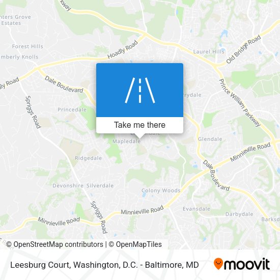 Leesburg Court map
