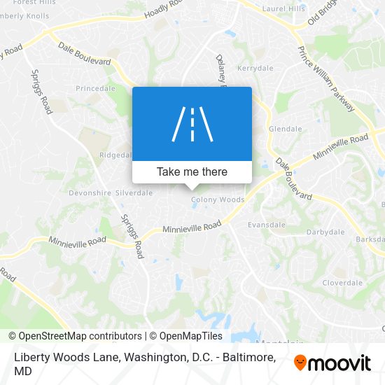 Mapa de Liberty Woods Lane