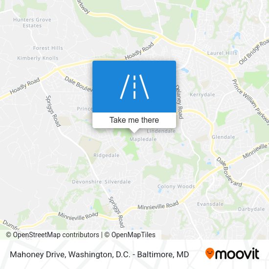 Mahoney Drive map