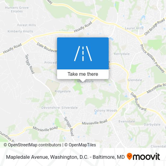 Mapa de Mapledale Avenue