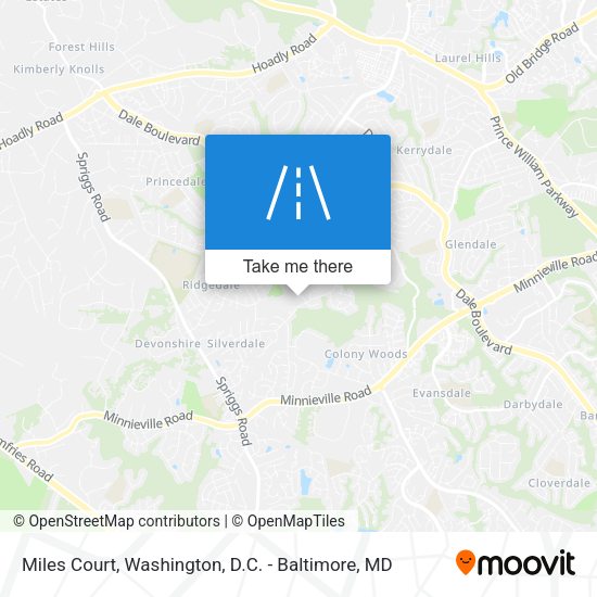 Miles Court map
