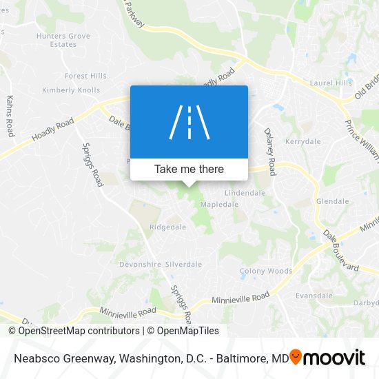 Neabsco Greenway map