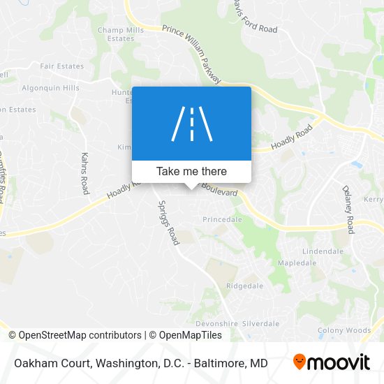 Oakham Court map