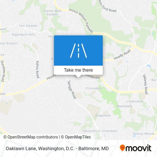 Mapa de Oaklawn Lane