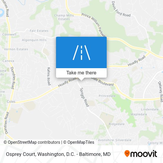 Osprey Court map