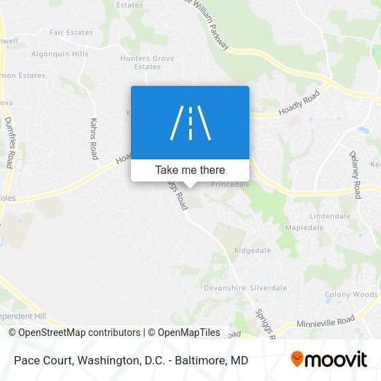 Pace Court map