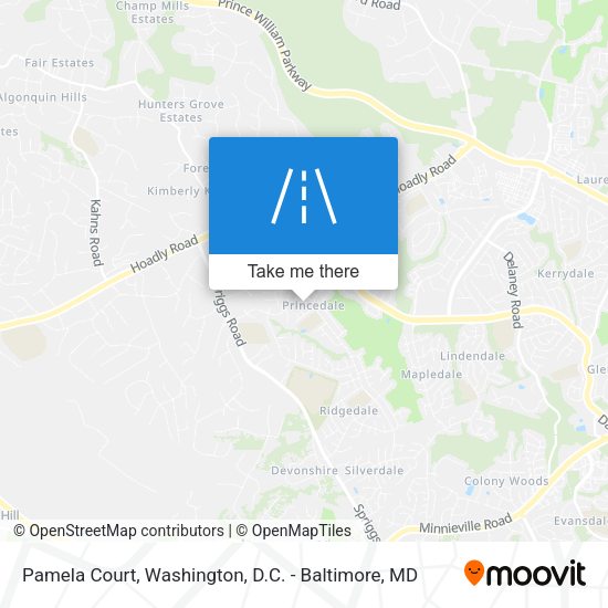 Pamela Court map