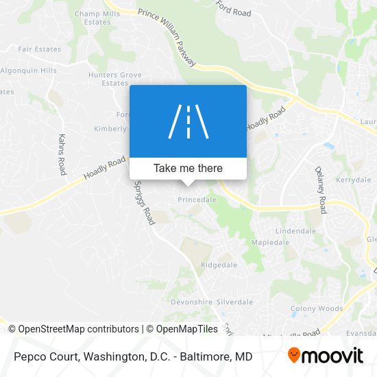 Mapa de Pepco Court