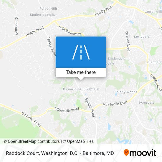 Raddock Court map