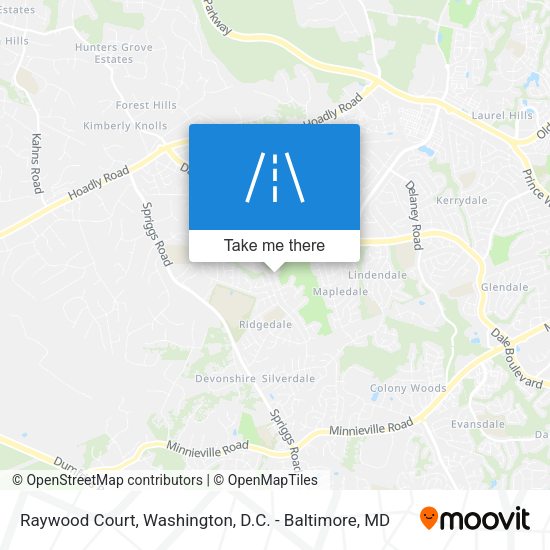 Mapa de Raywood Court