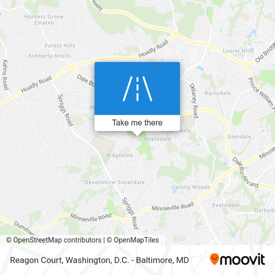Reagon Court map