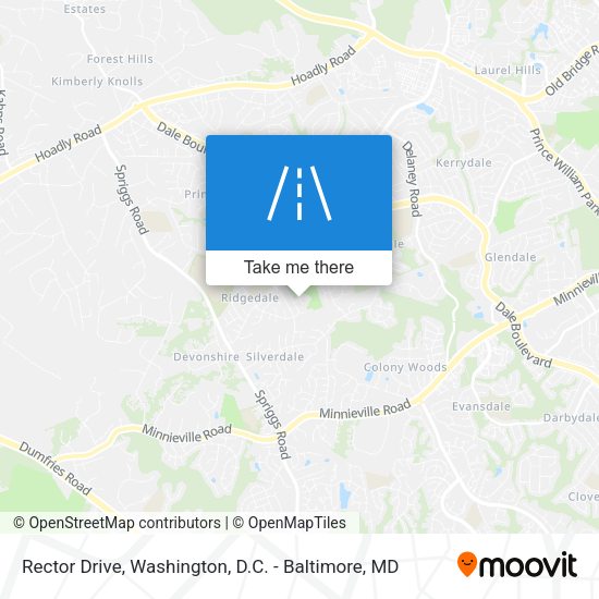 Rector Drive map