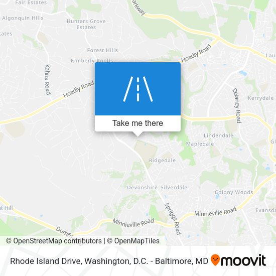Mapa de Rhode Island Drive
