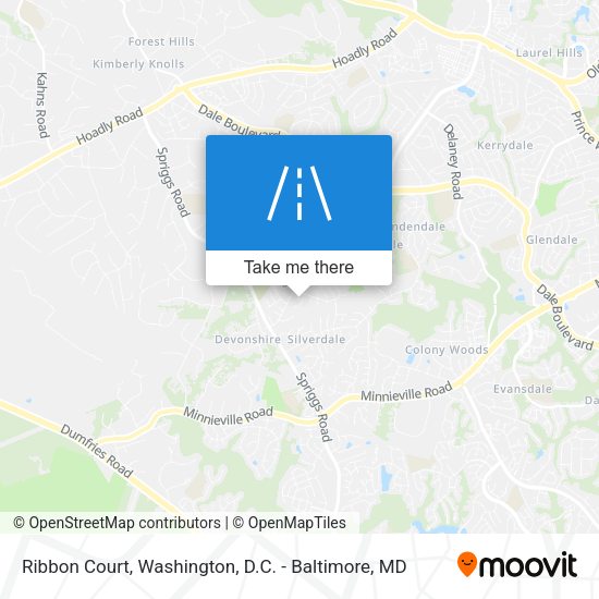 Ribbon Court map