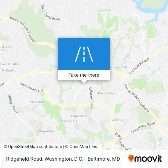 Ridgefield Road map