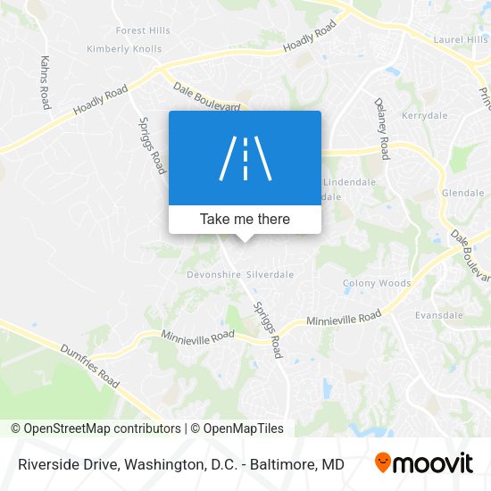 Mapa de Riverside Drive