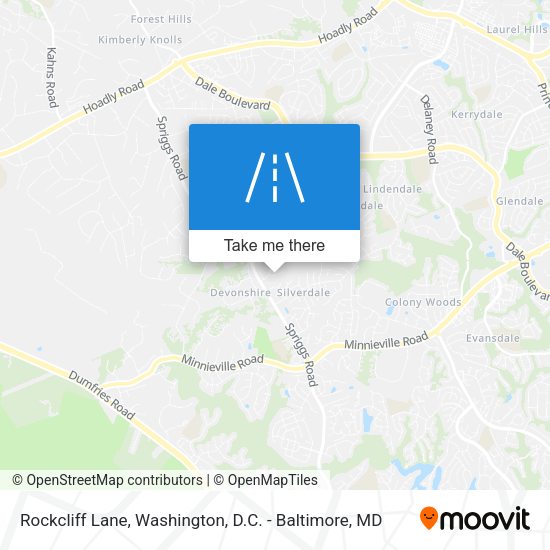 Rockcliff Lane map