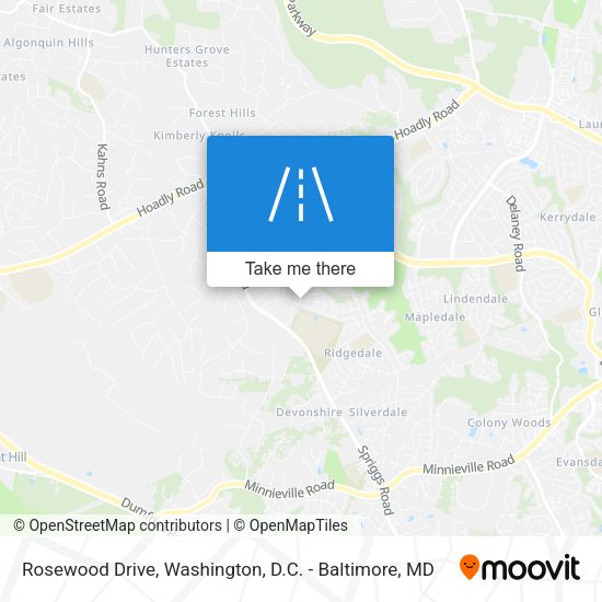 Rosewood Drive map