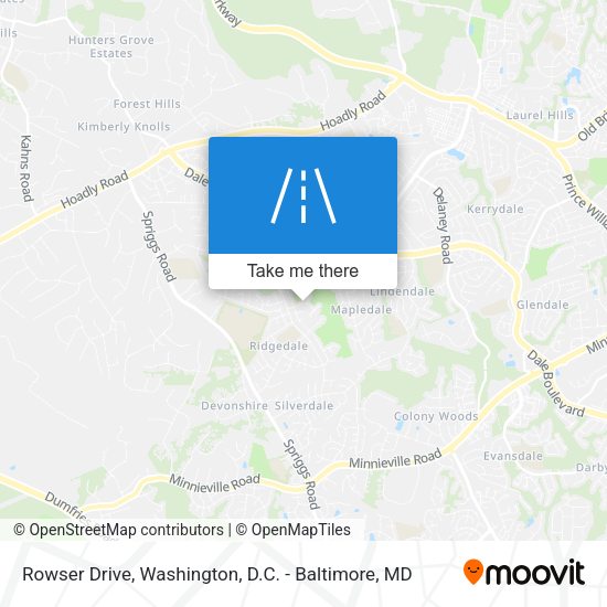 Rowser Drive map