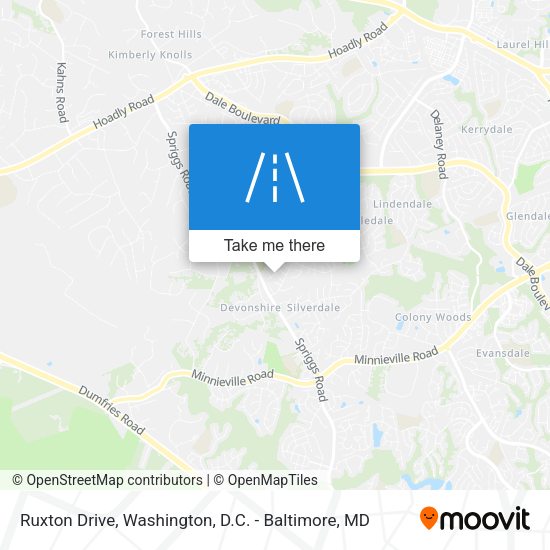 Mapa de Ruxton Drive