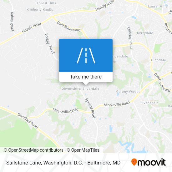 Sailstone Lane map