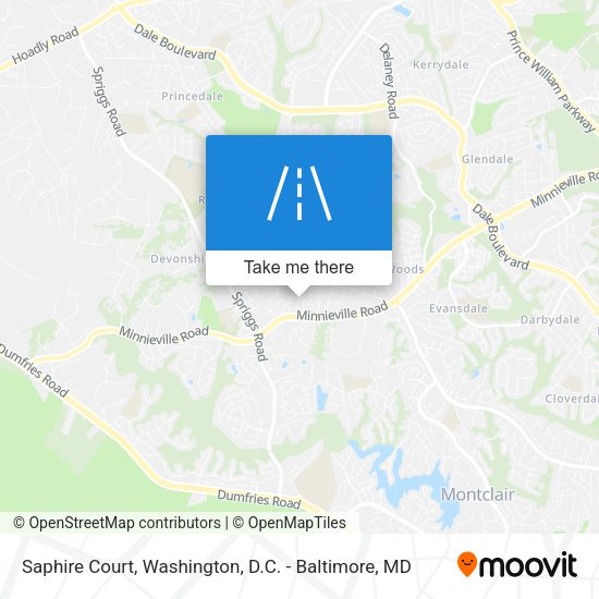 Mapa de Saphire Court