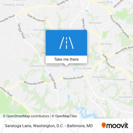 Mapa de Saratoga Lane