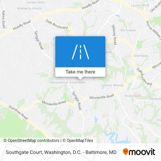 Mapa de Southgate Court