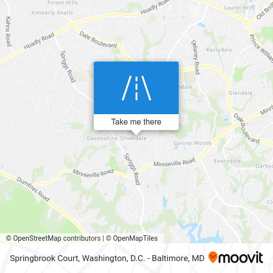 Springbrook Court map