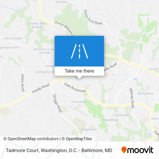 Mapa de Tadmore Court