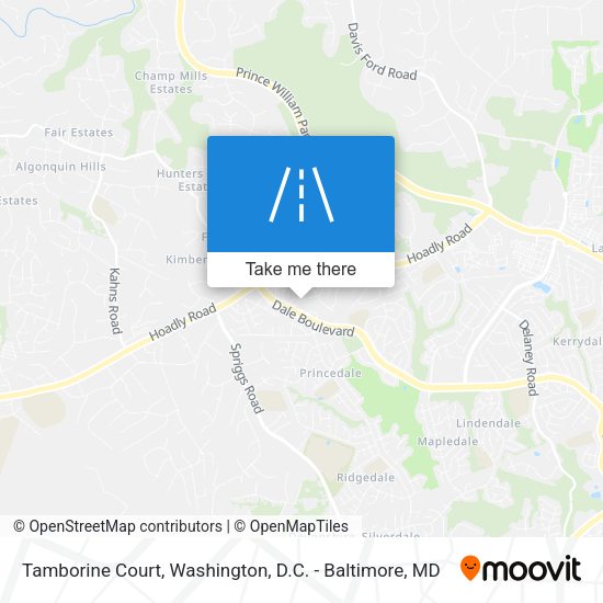 Tamborine Court map