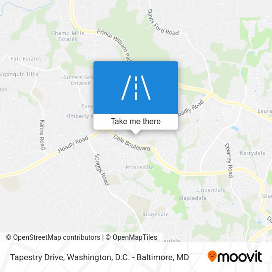 Tapestry Drive map