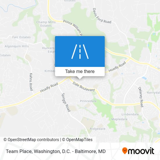 Team Place map