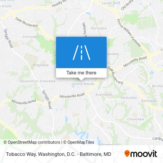 Tobacco Way map