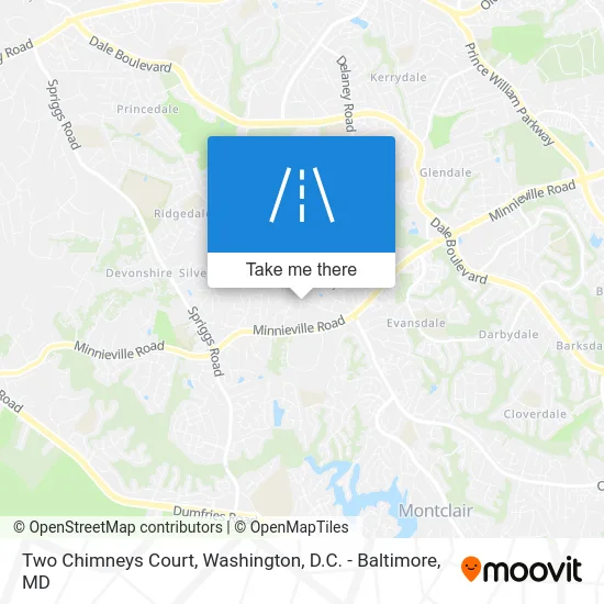 Two Chimneys Court map