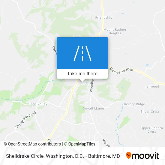 Shelldrake Circle map